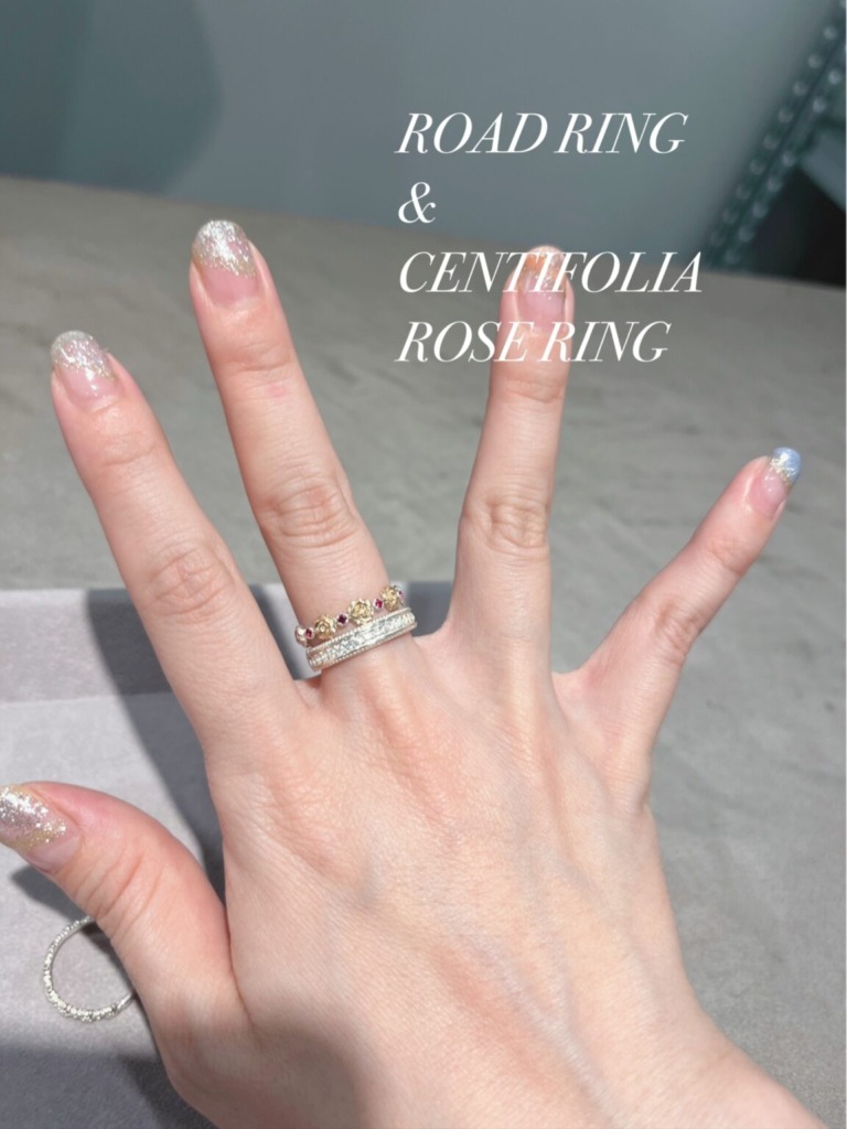 タカミージュエル｜レイヤードリングの組み合わせ例