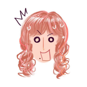 驚く高見沢さんのイラスト