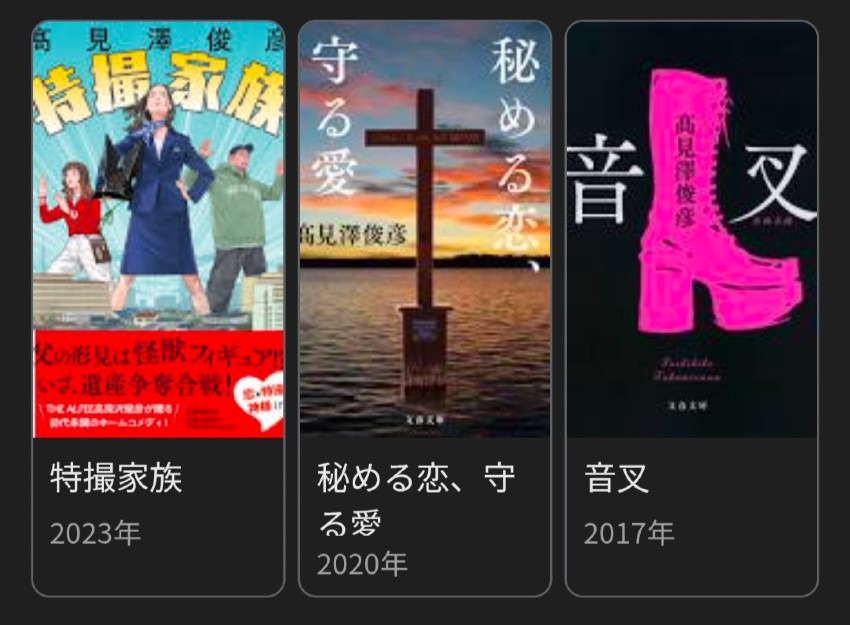 作家　髙見澤俊彦